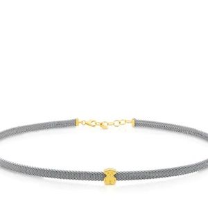 ⭕️SOLD⭕️ 
Collar TOUS Icon Mesh de acero y oro amarillo de 18k